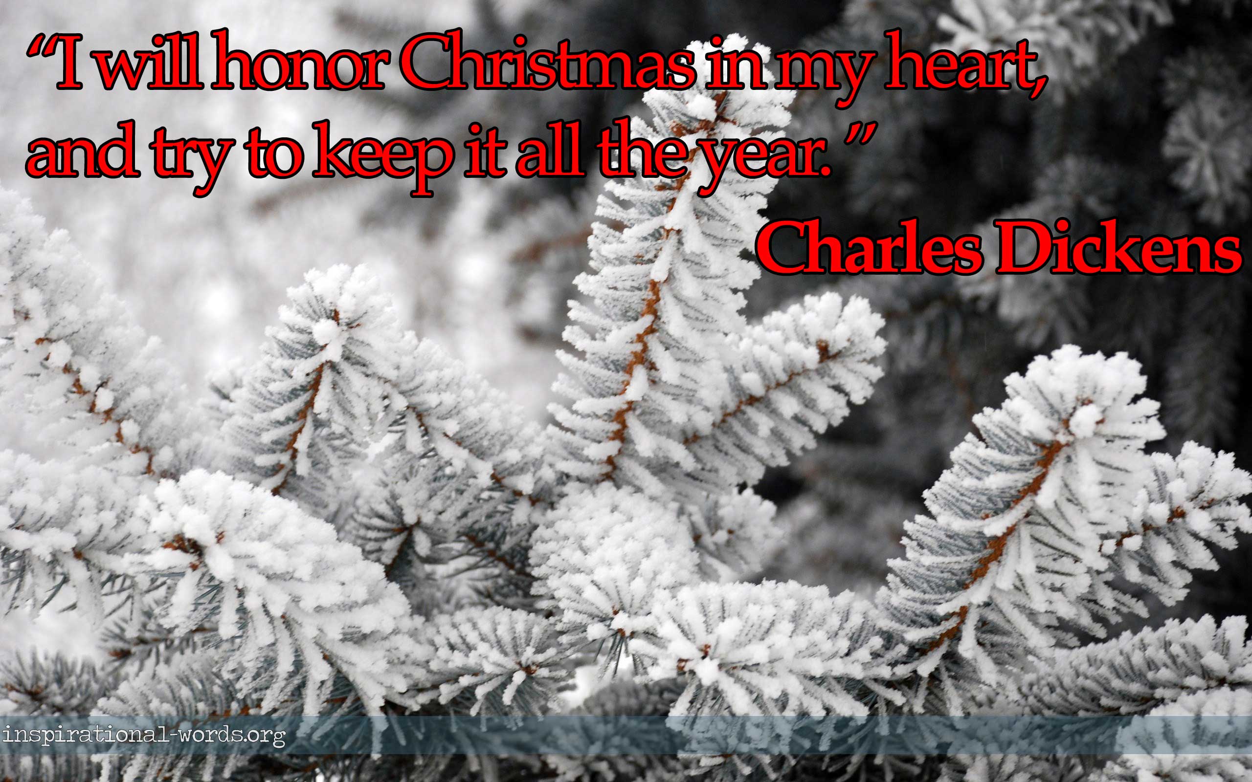 Inspirational Wallpaper Quote: Charles Dickens