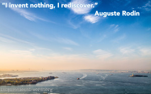 Inspirational Wallpaper Quote by Auguste Rodin