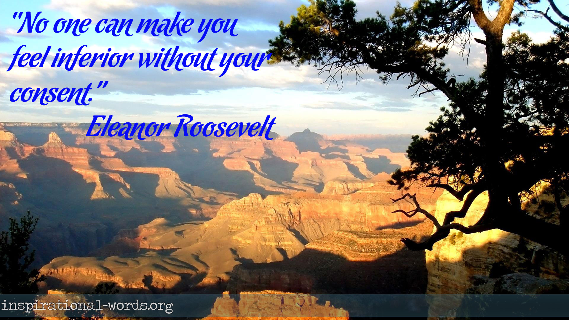 Inspirational Wallpaper Quote by Eleanor Roosevelt