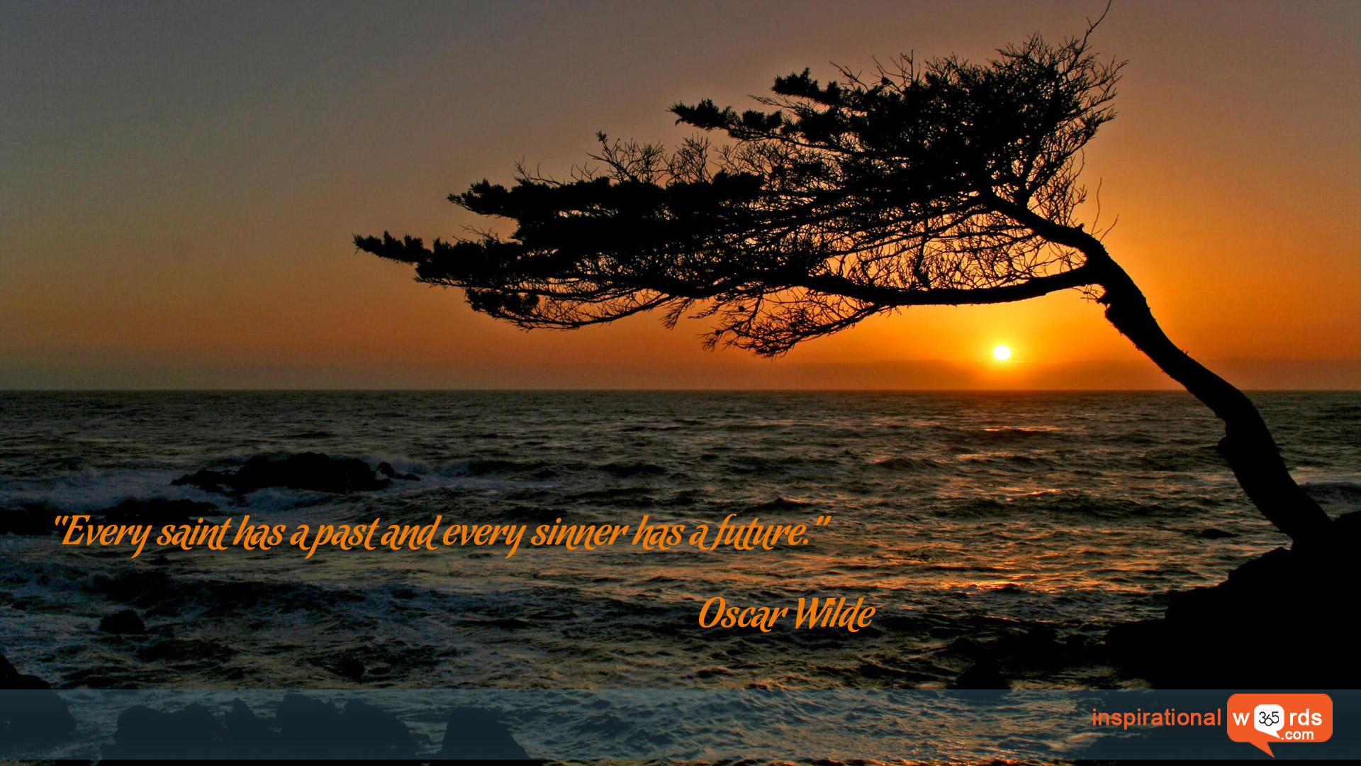 Inspirational Wallpaper Quote by Oscar Wilde