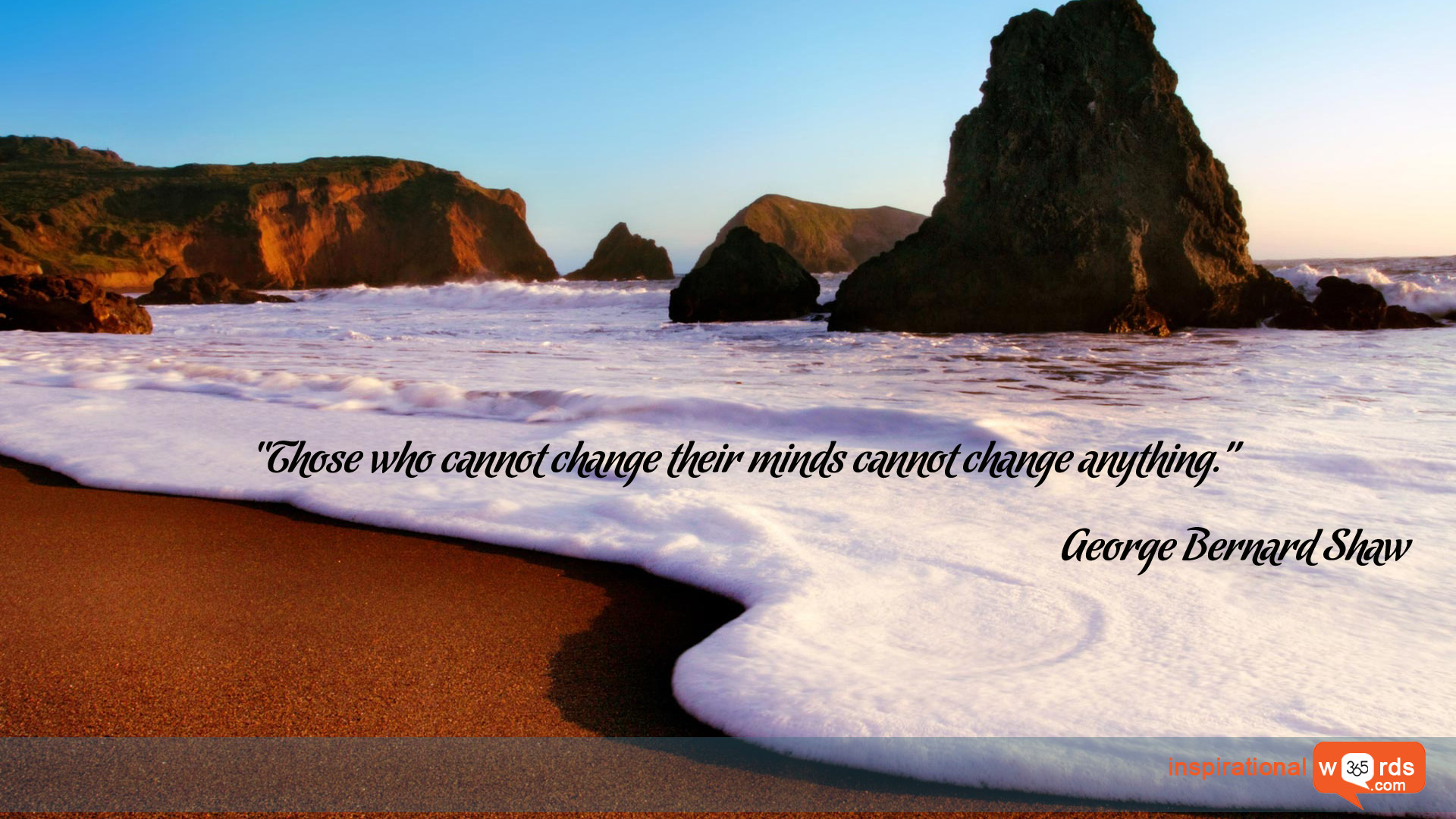 Inspirational Wallpaper Quote by George Bernard Shaw