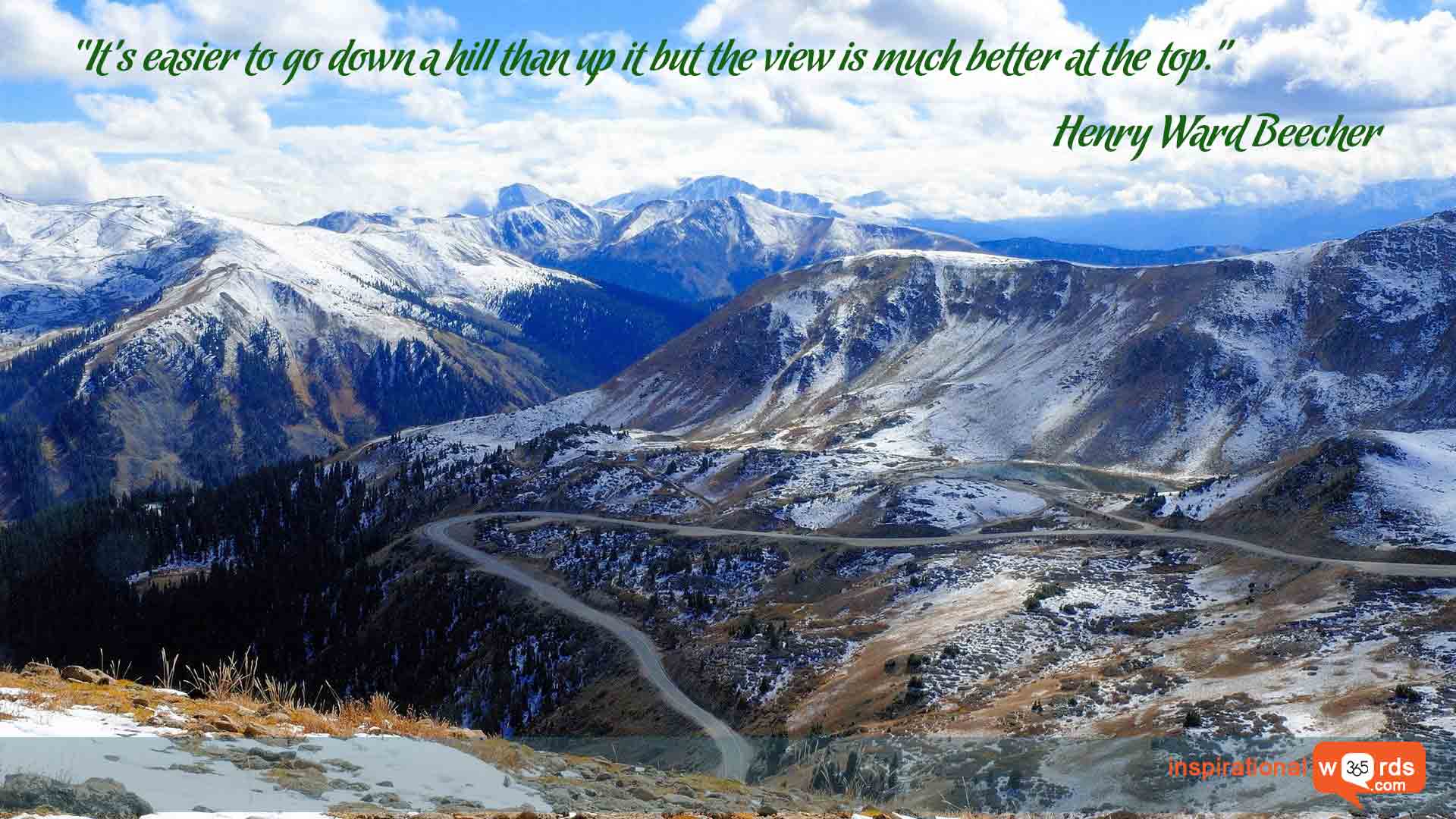 Inspirational Wallpaper Quote by Henry Ward Beecher