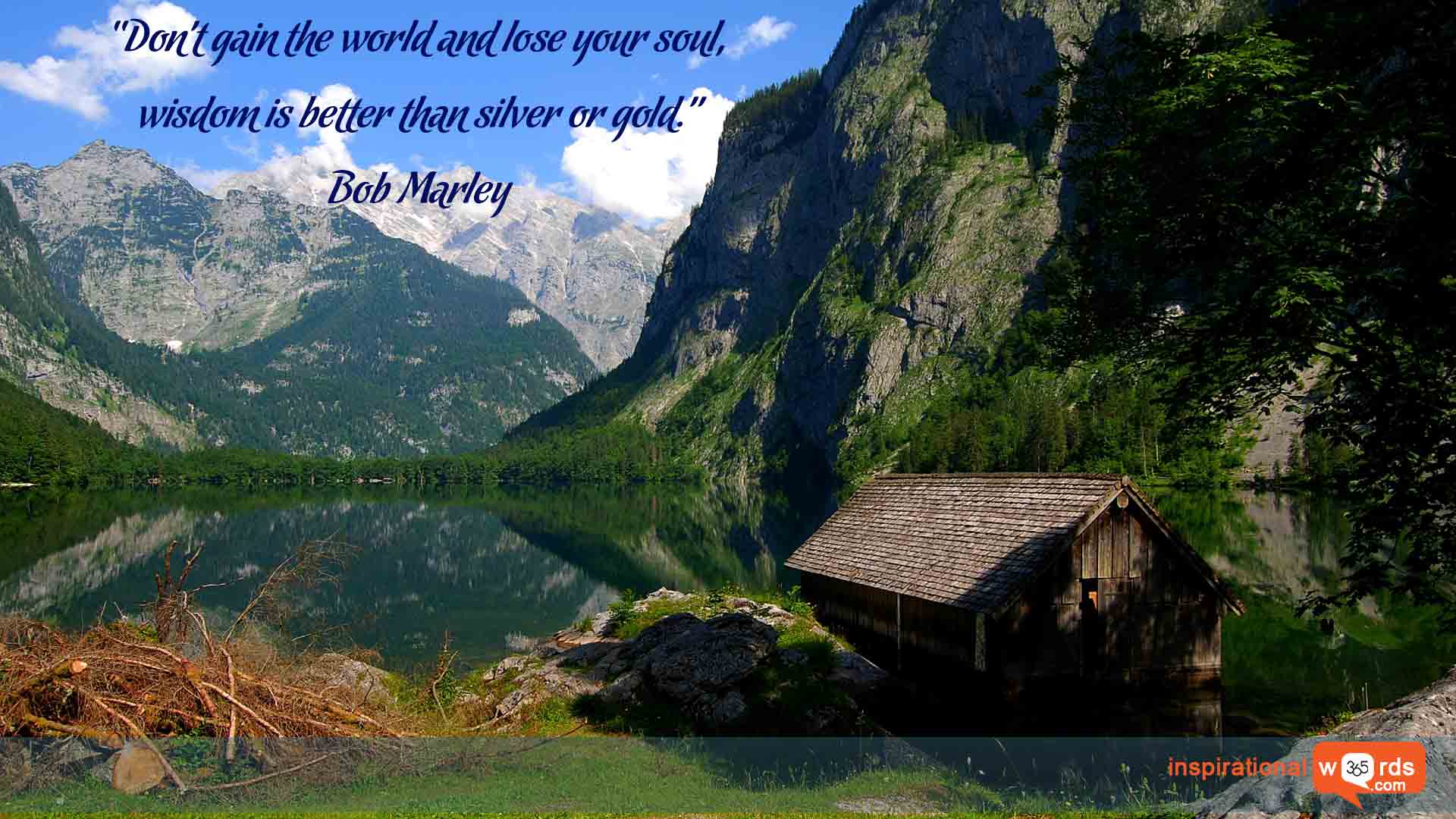 Inspirational Wallpaper Quote by Bob Marley
