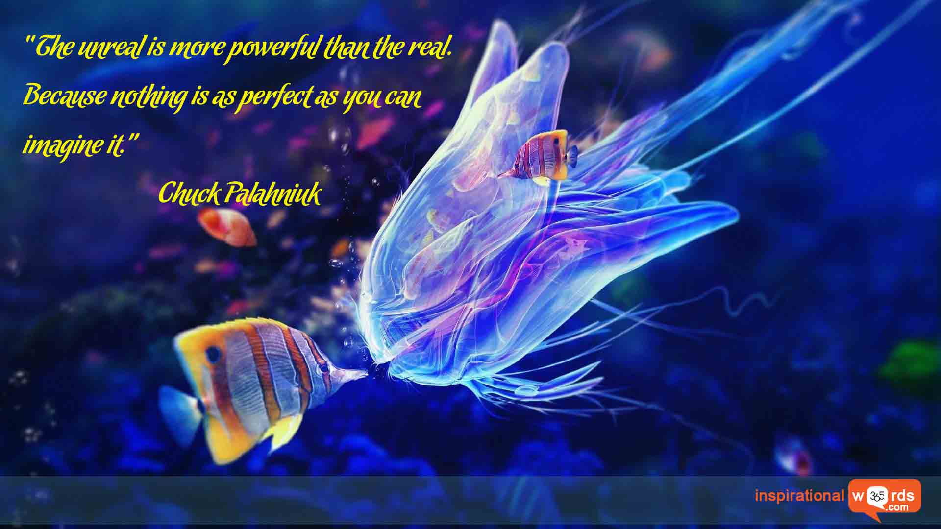 Inspirational Wallpaper Quote by Chuck Palahniuk