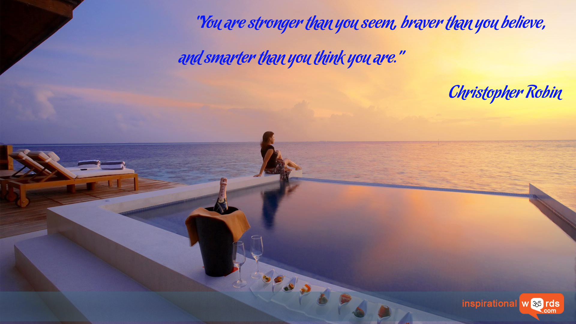 Inspirational Wallpaper Quote by Christopher Robin | Inspirational Words